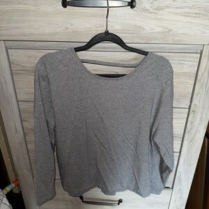 Gray Women's Long Sleeve Top